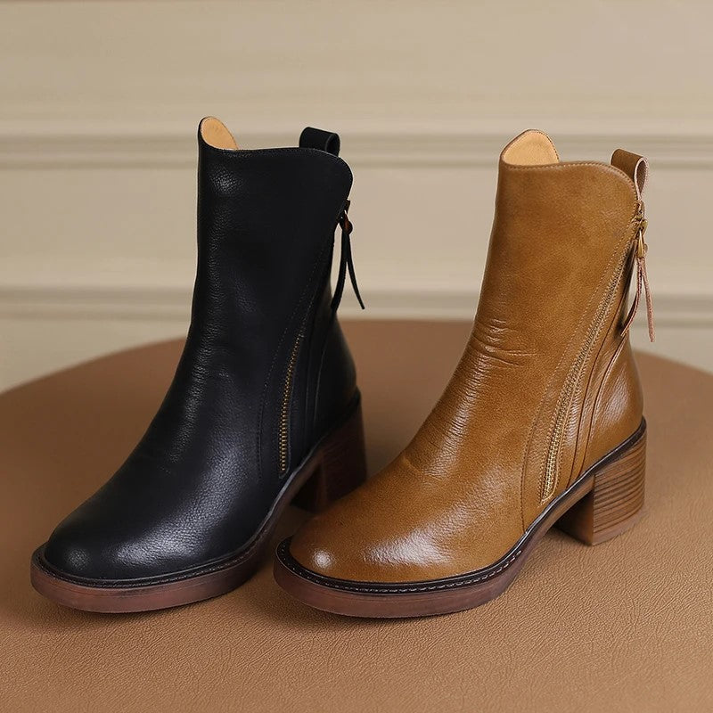 Kaelorie - Botines de tacón suaves