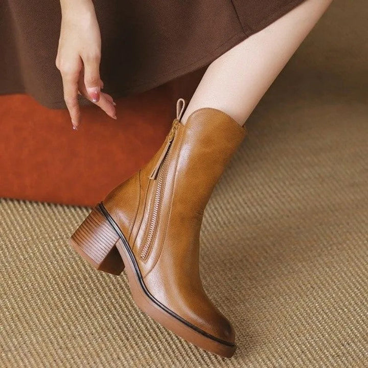 Kaelorie - Botines de tacón suaves