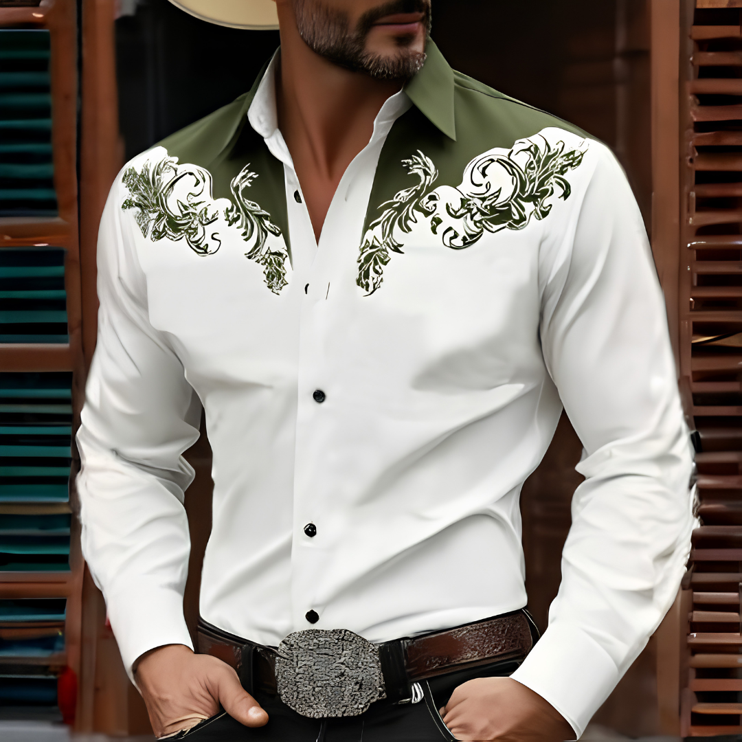 Arkwell - Camisa de estilo vaquero refinada