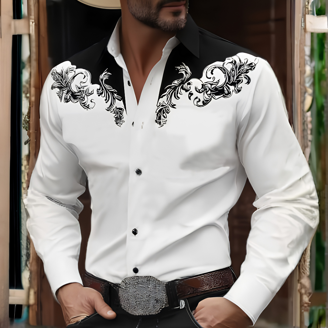 Arkwell - Camisa de estilo vaquero refinada
