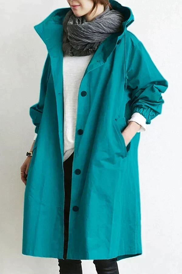 Lyonesse - Gabardina oversize resistente al agua
