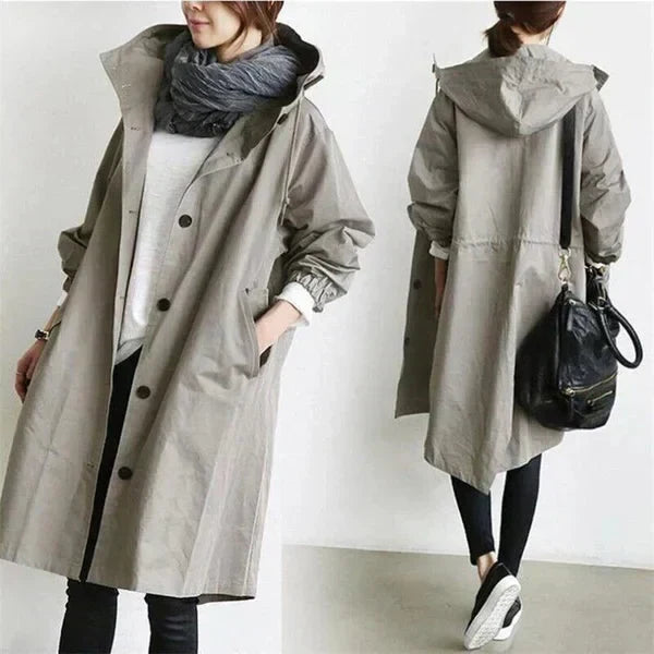 Lyonesse - Gabardina oversize resistente al agua
