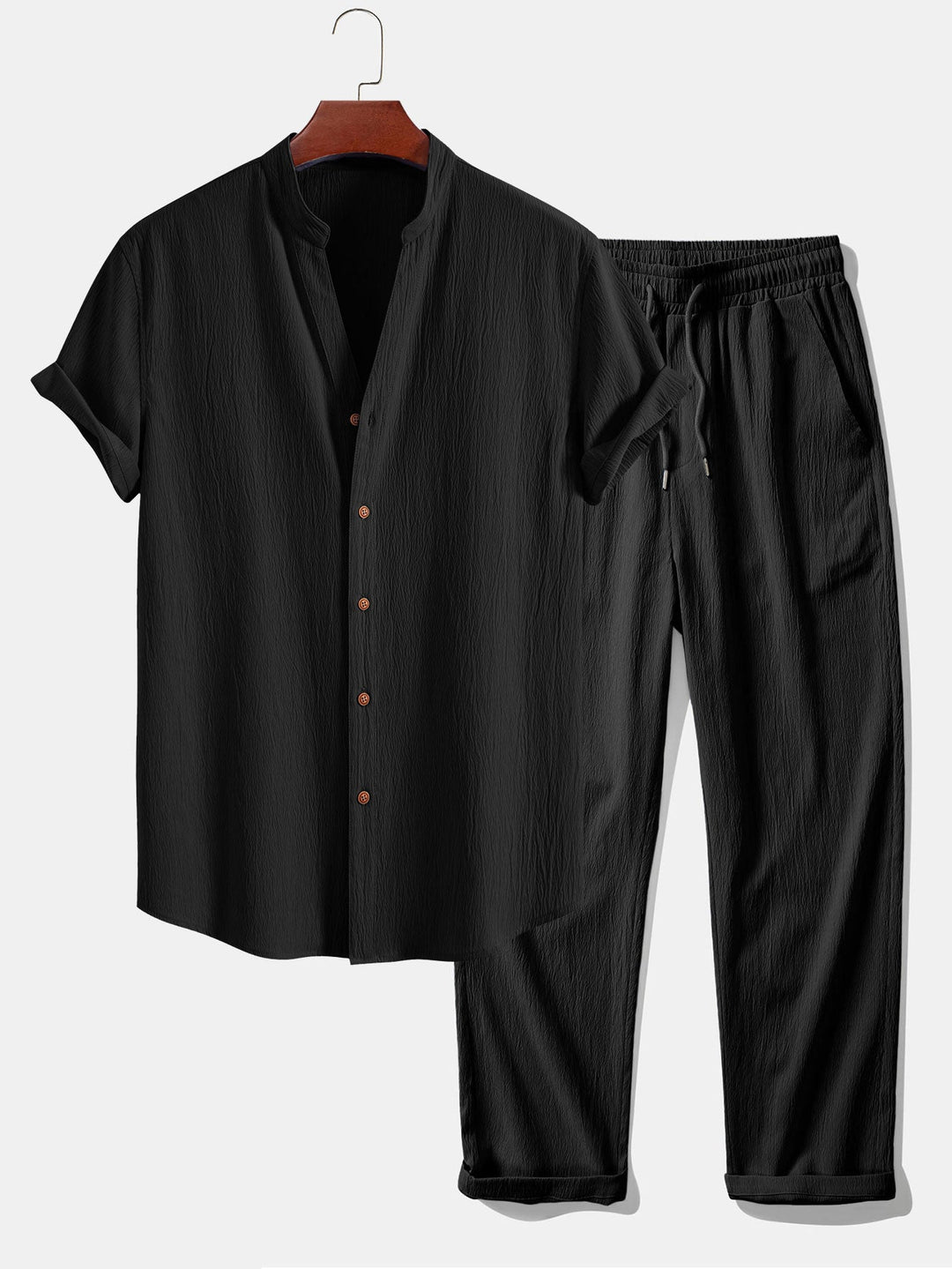 Adrián - Conjunto de camisa y pantalón ligeros de verano