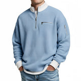 Brice - Jersey de punto gofrado con media cremallera