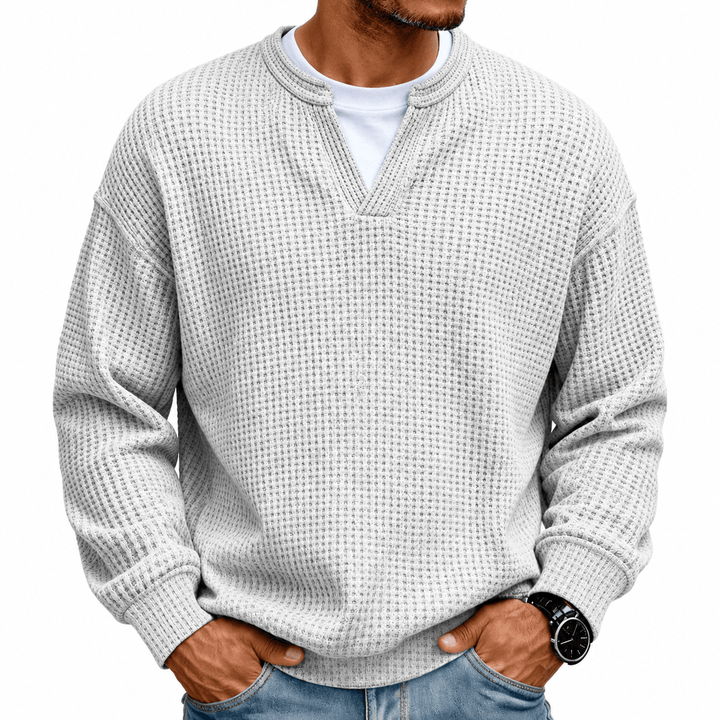 Arwel - Jersey de punto waffle texturizado