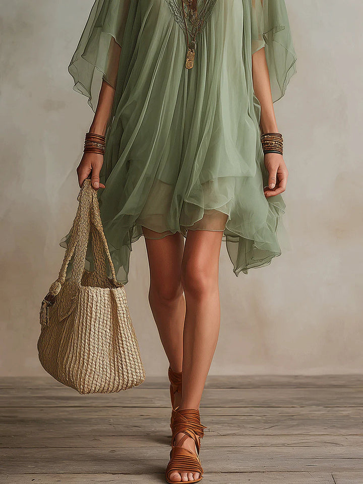 Ravenna - Vestido mini de tacto suave