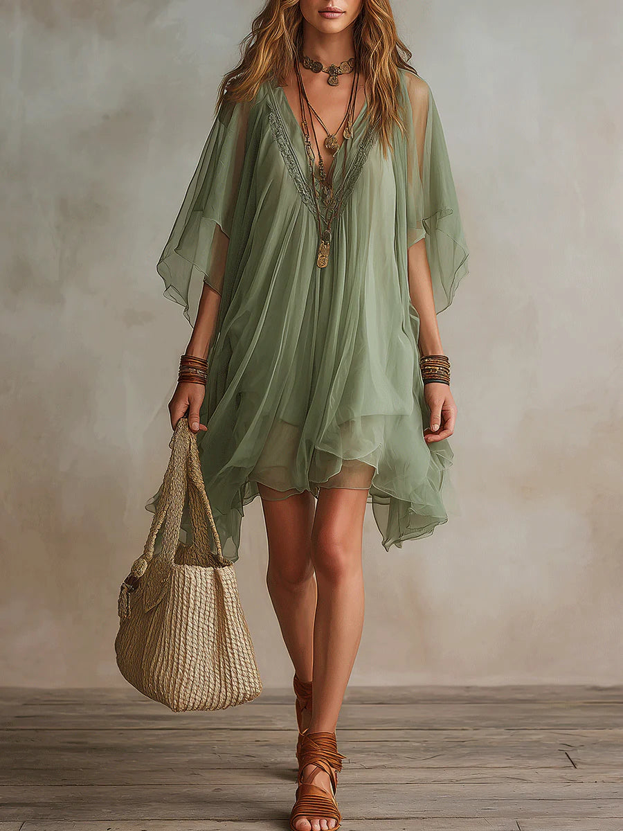 Ravenna - Vestido mini de tacto suave