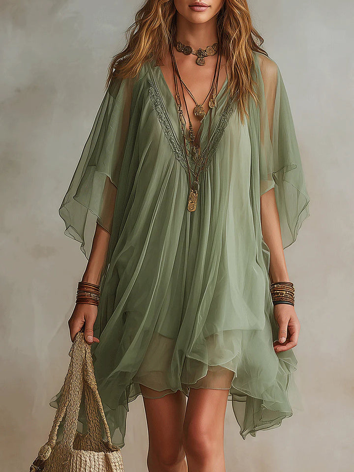 Ravenna - Vestido mini de tacto suave