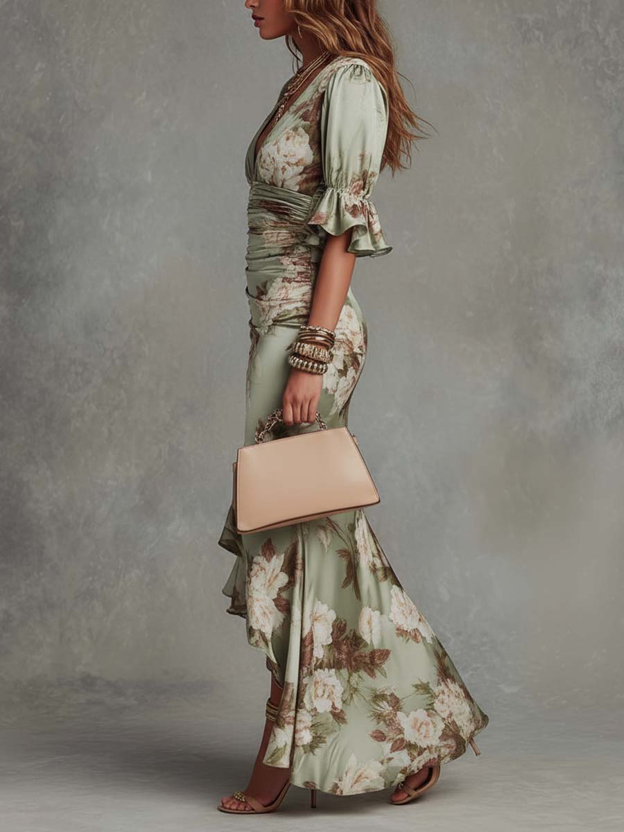 Jamie - Vestido floral de tacto suave