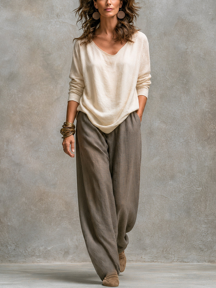 Bree - Conjunto coordinado de tres piezas de tacto suave