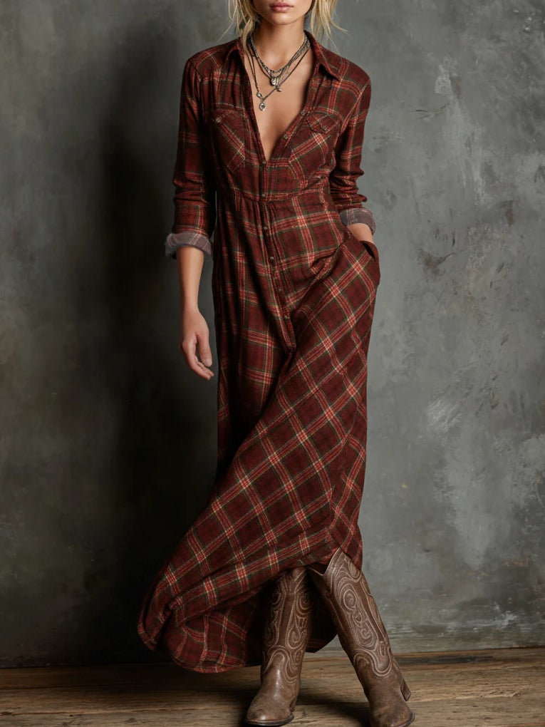 Zuri - Vestido camisero maxi elegante