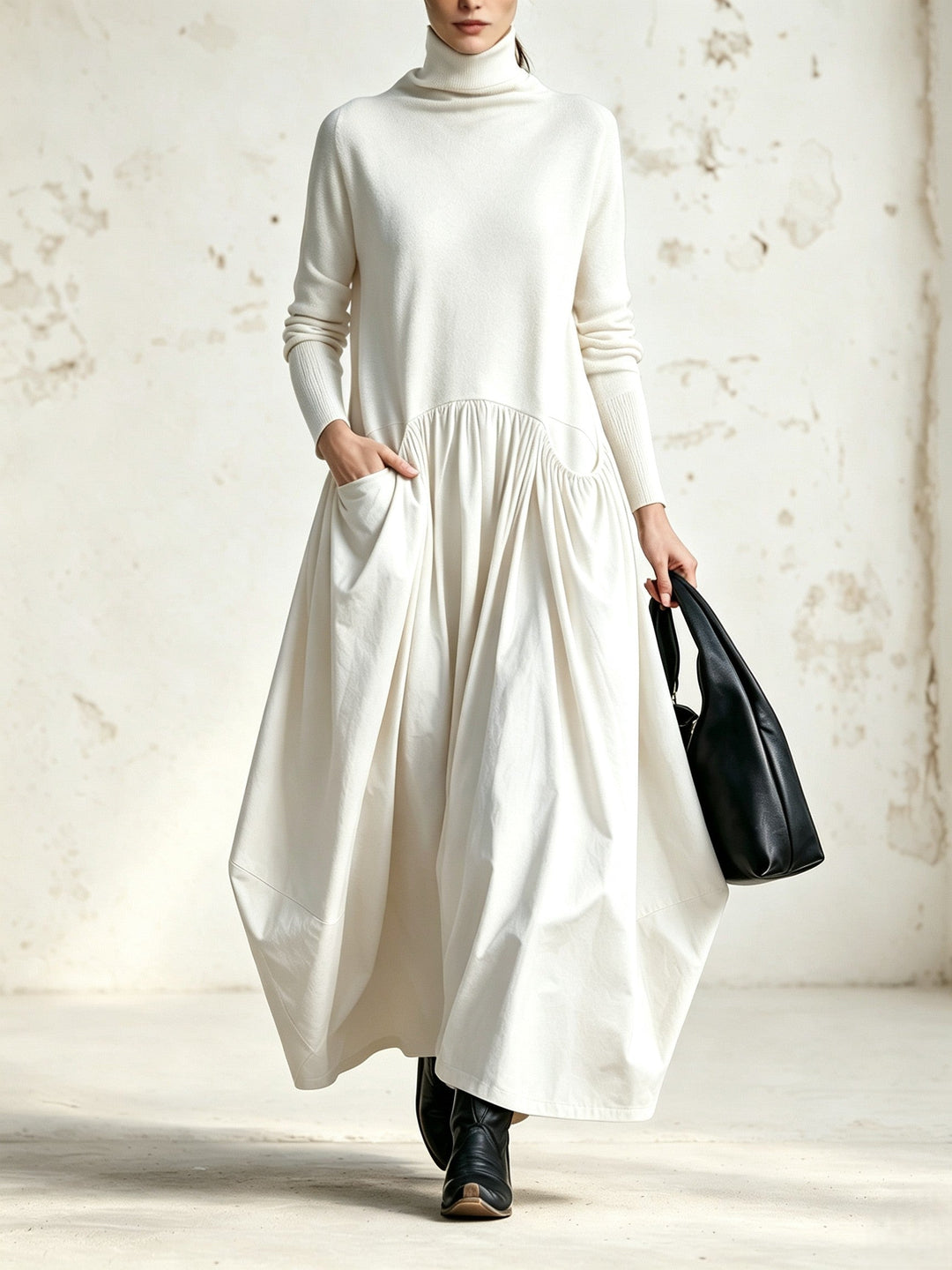 Jessa - Vestido oversize de tacto suave