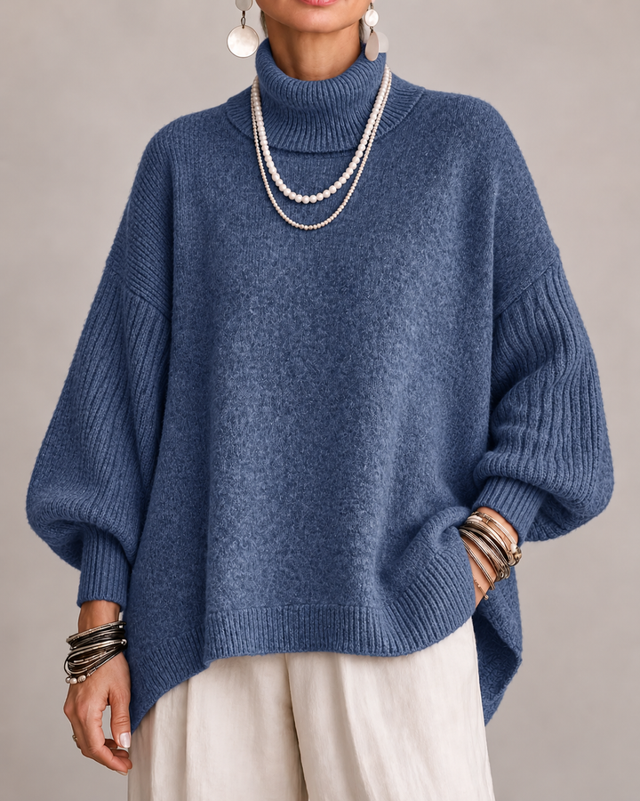 Aislin - Jersey de punto de cuello alto oversize