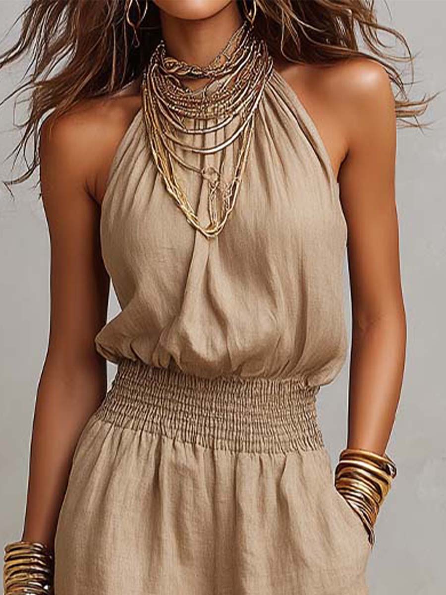 Elenie - Mono ligero de cuello halter