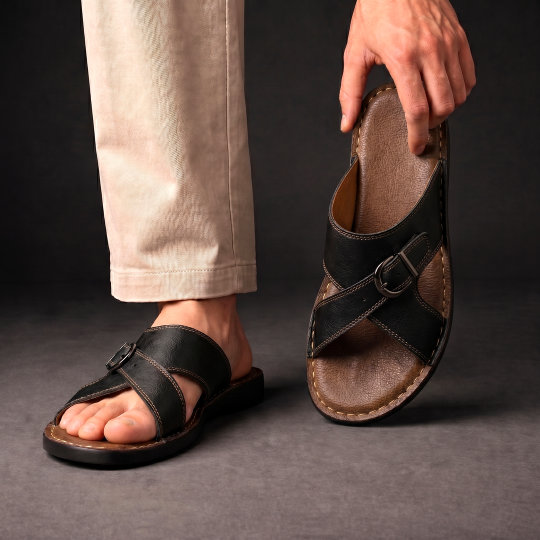 Camden - Sandalias de tiras cruzadas premium