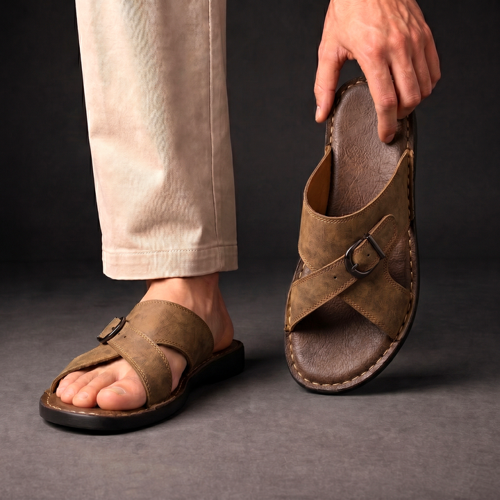 Camden - Sandalias de tiras cruzadas premium