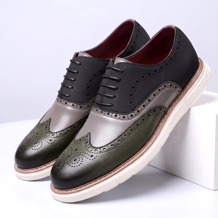 Adwin - Zapatos Oxford bicolor pulidos