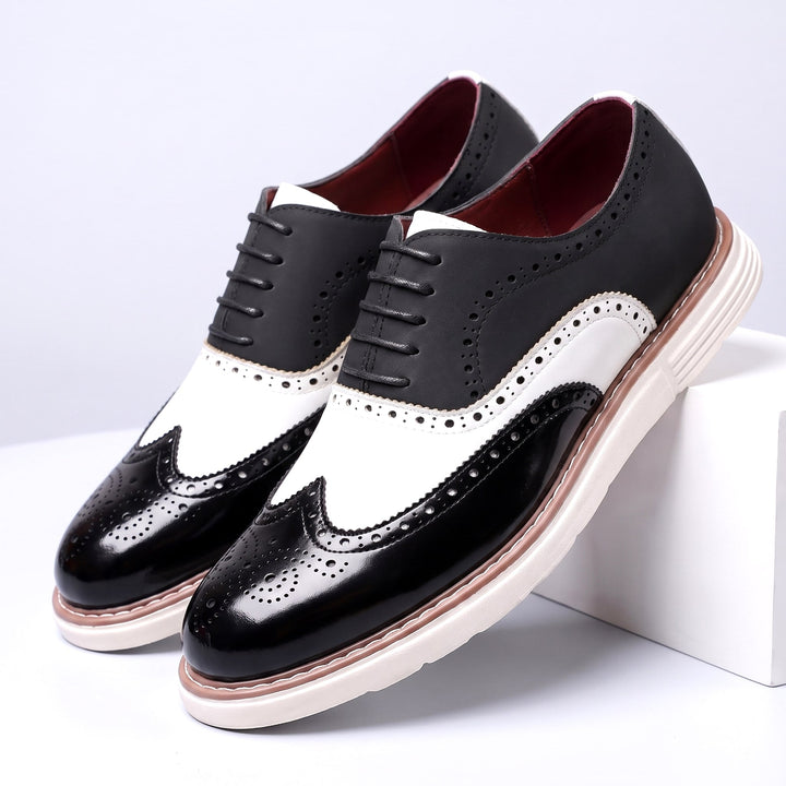 Adwin - Zapatos Oxford bicolor pulidos