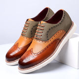 Adwin - Zapatos Oxford bicolor pulidos