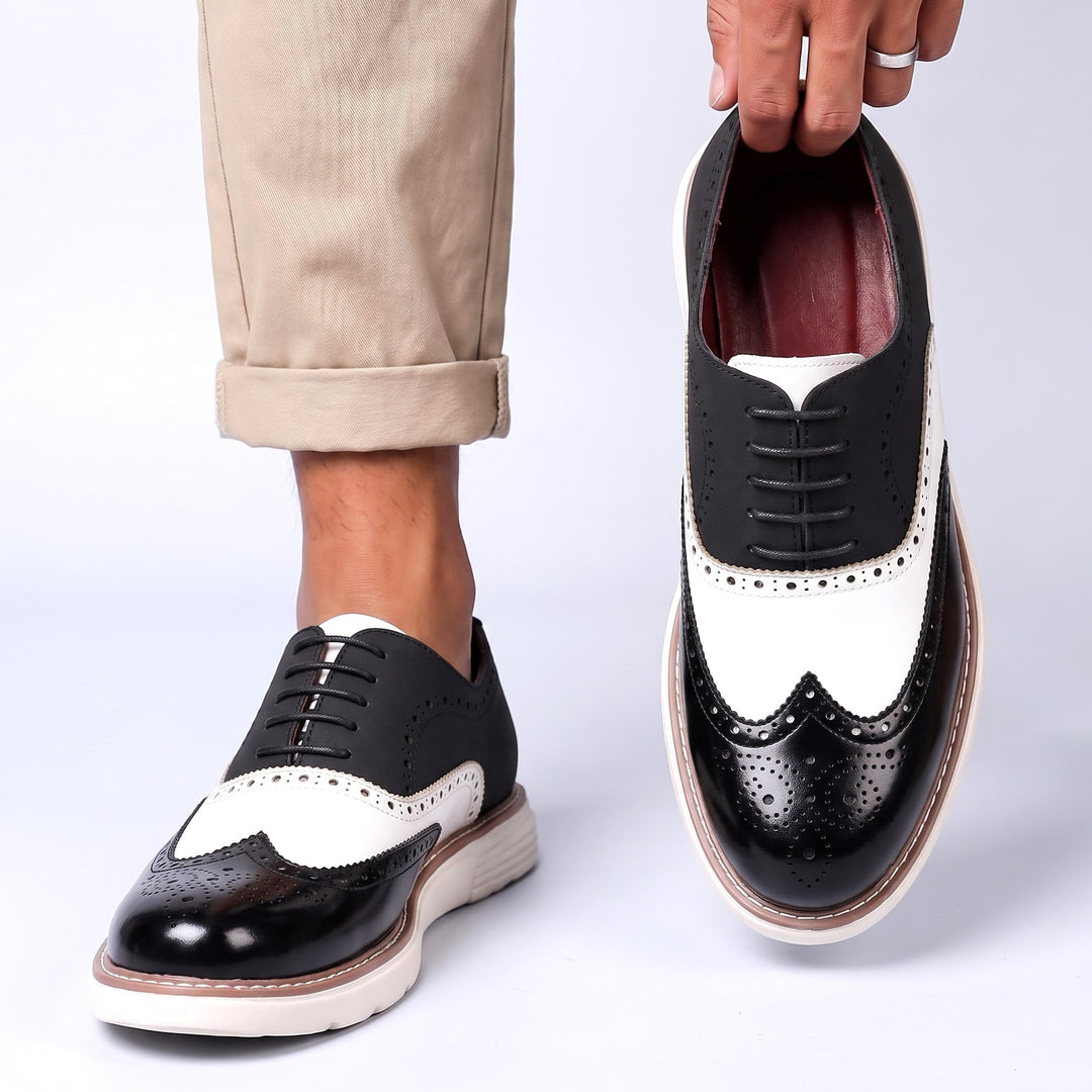 Adwin - Zapatos Oxford bicolor pulidos