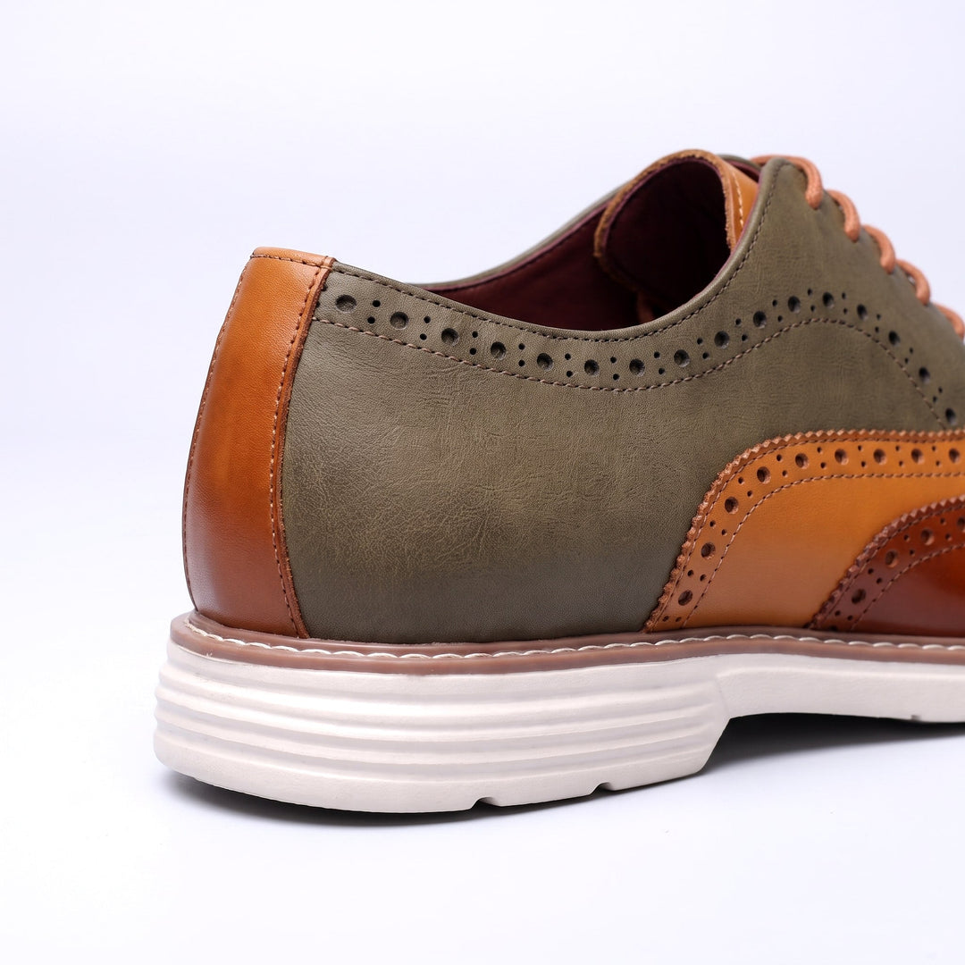 Adwin - Zapatos Oxford bicolor pulidos