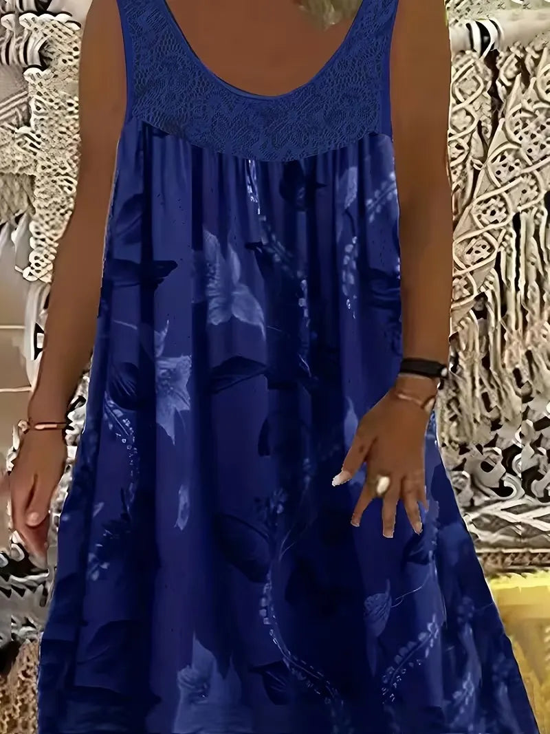 Ariadne - Vestido recto con un elegante estampado floral