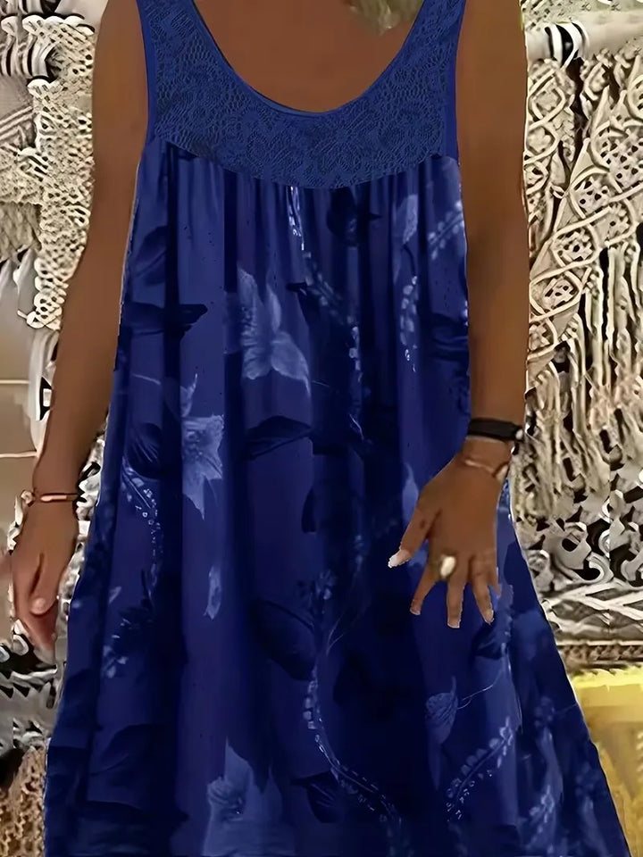Ariadne - Vestido recto con un elegante estampado floral
