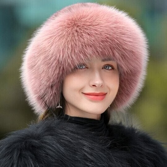 Olwen - Gorra de invierno de pelo sintético efecto peluche