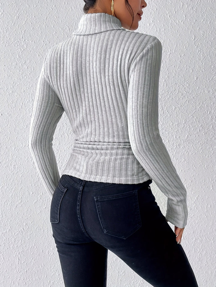 Amity - Jersey de cuello alto de tacto suave