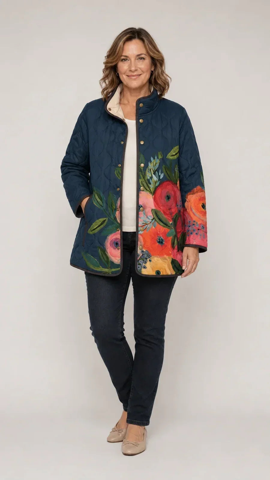 Valeska - Chaqueta acolchada de tacto suave