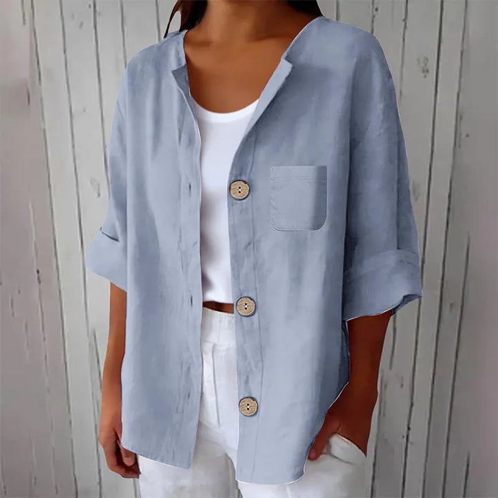 Azelia - Camisa veraniega holgada y suave al tacto