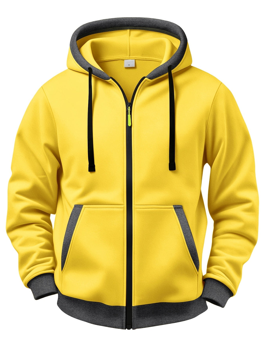 Brenner - Chaqueta con capucha y cremallera de tacto suave
