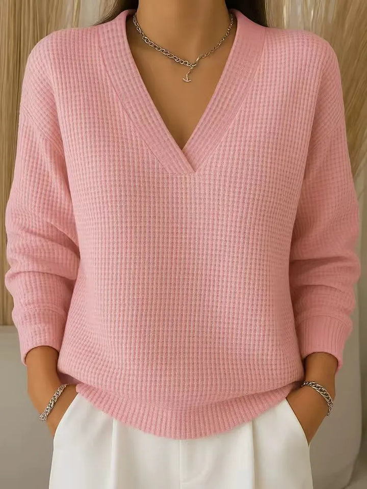 Alouina - Jersey de punto gofre de corte relajado