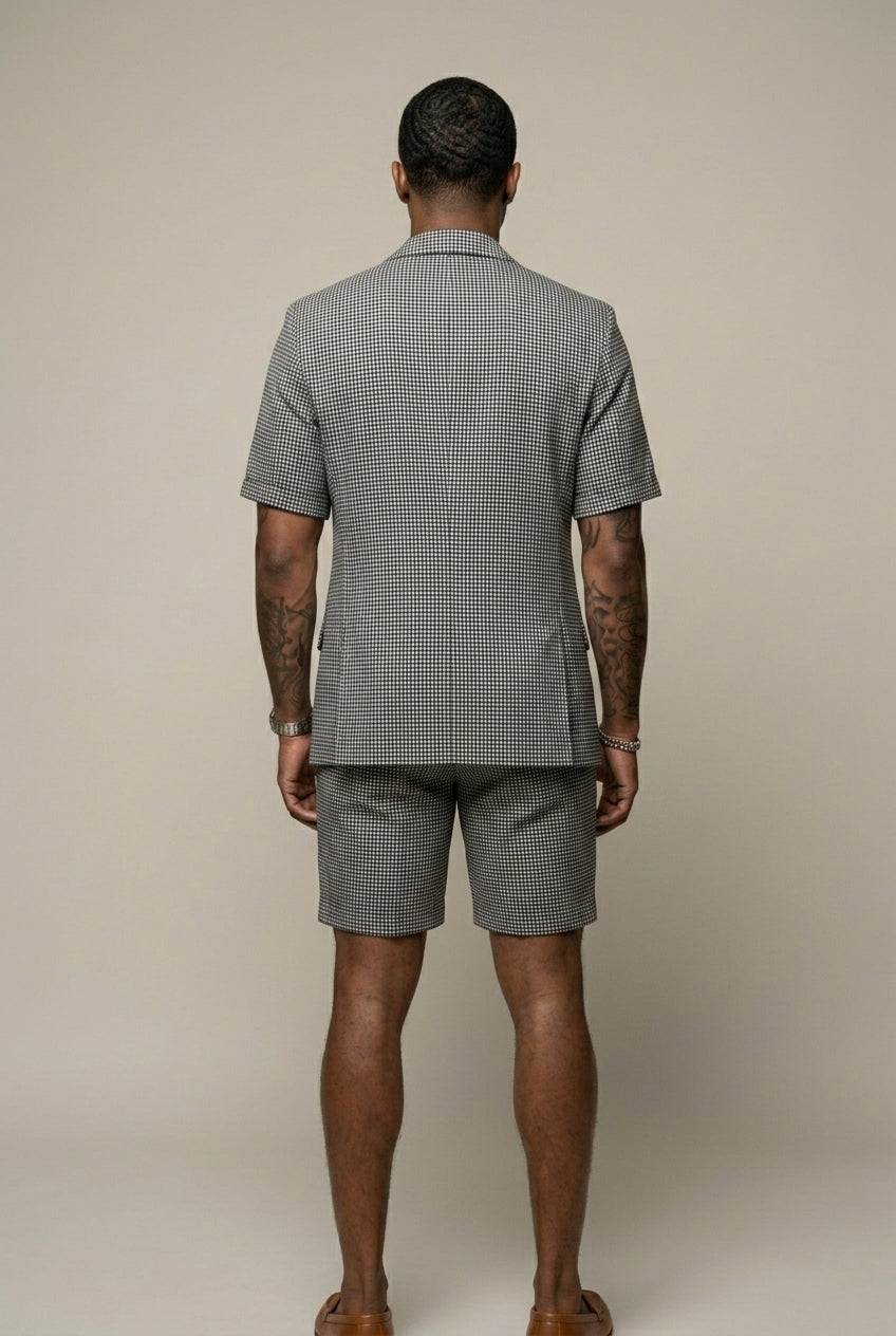 Rufus - Conjunto sastre a cuadros de americana y shorts