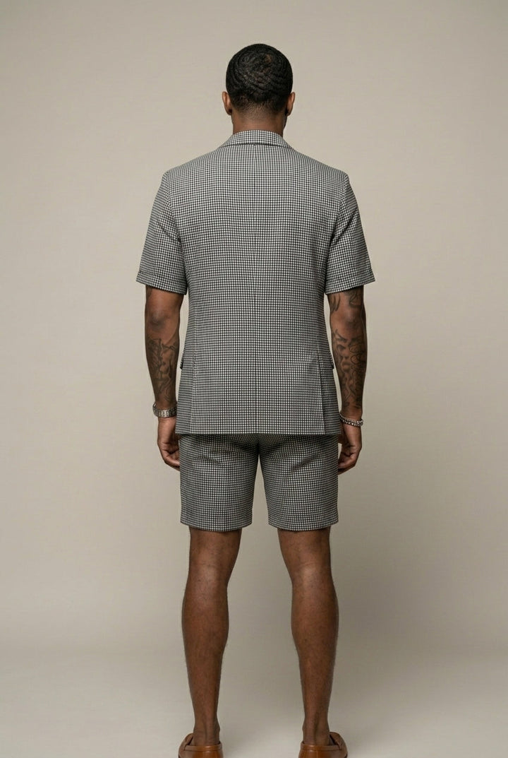 Rufus - Conjunto sastre a cuadros de americana y shorts