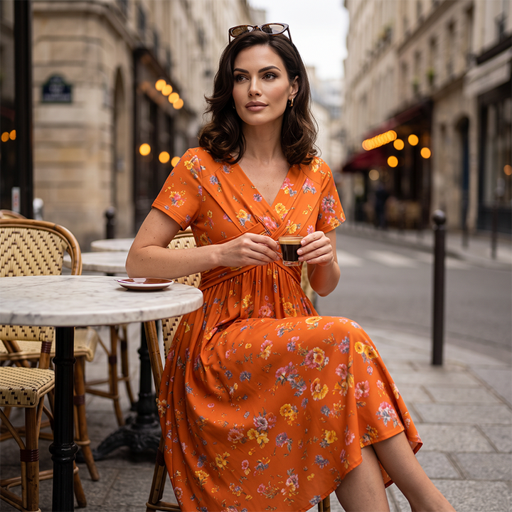 Vivica - Vestido midi de alta gama