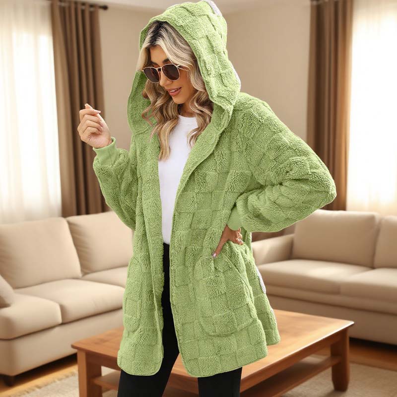 Zinnabelle - Cárdigan con capucha de efecto peluche