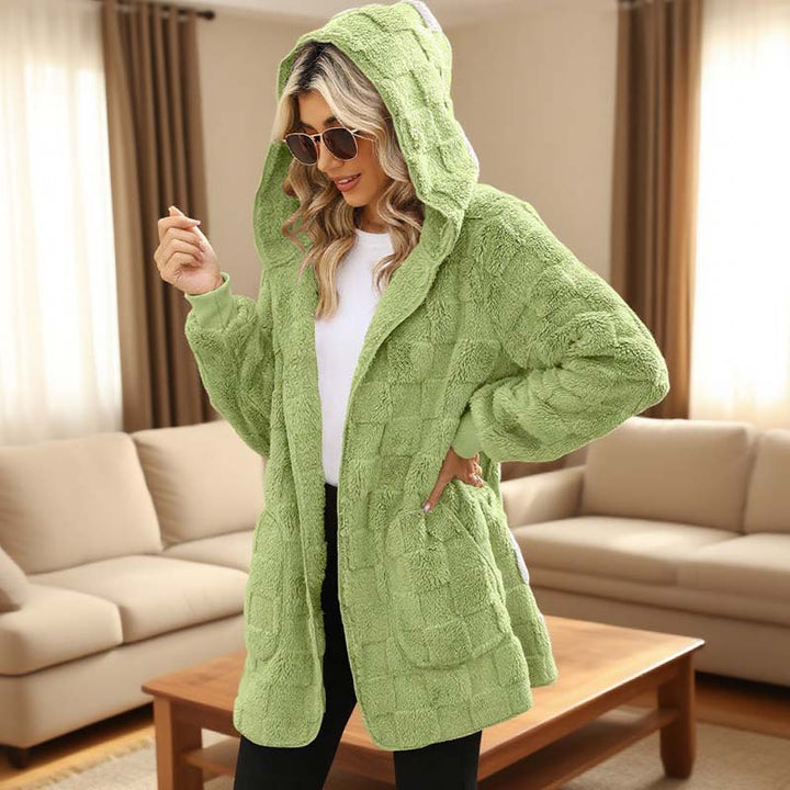 Zinnabelle - Cárdigan con capucha de efecto peluche