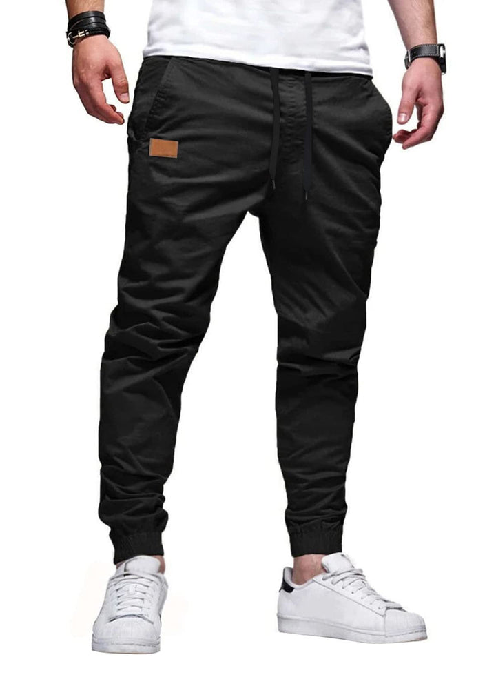 Xavier - Joggers de corte ajustado con cintura de cordón ajustable
