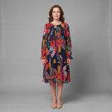 Anarose - Vestido midi floral vaporoso
