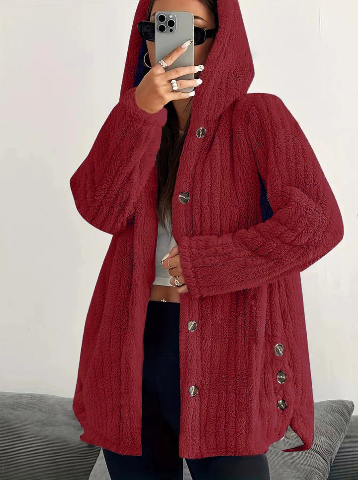 Bellarisse - Chaqueta con capucha texturizada y abrigada