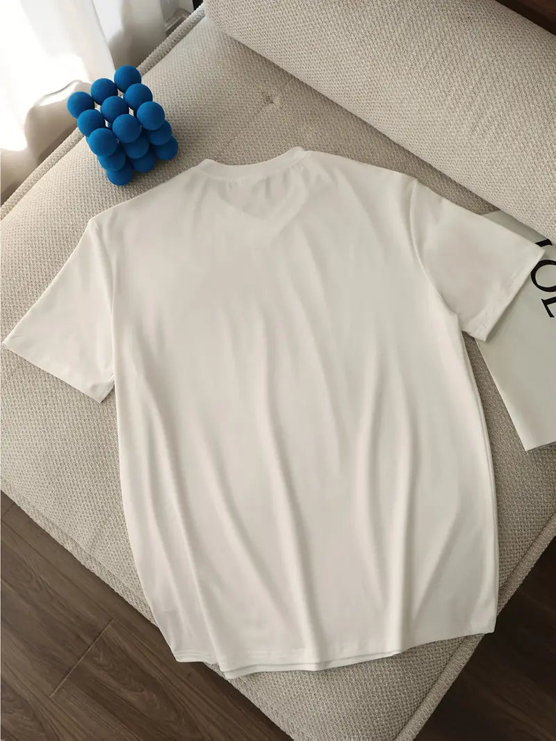 Trevor - Camiseta de cuello en V con tacto suave