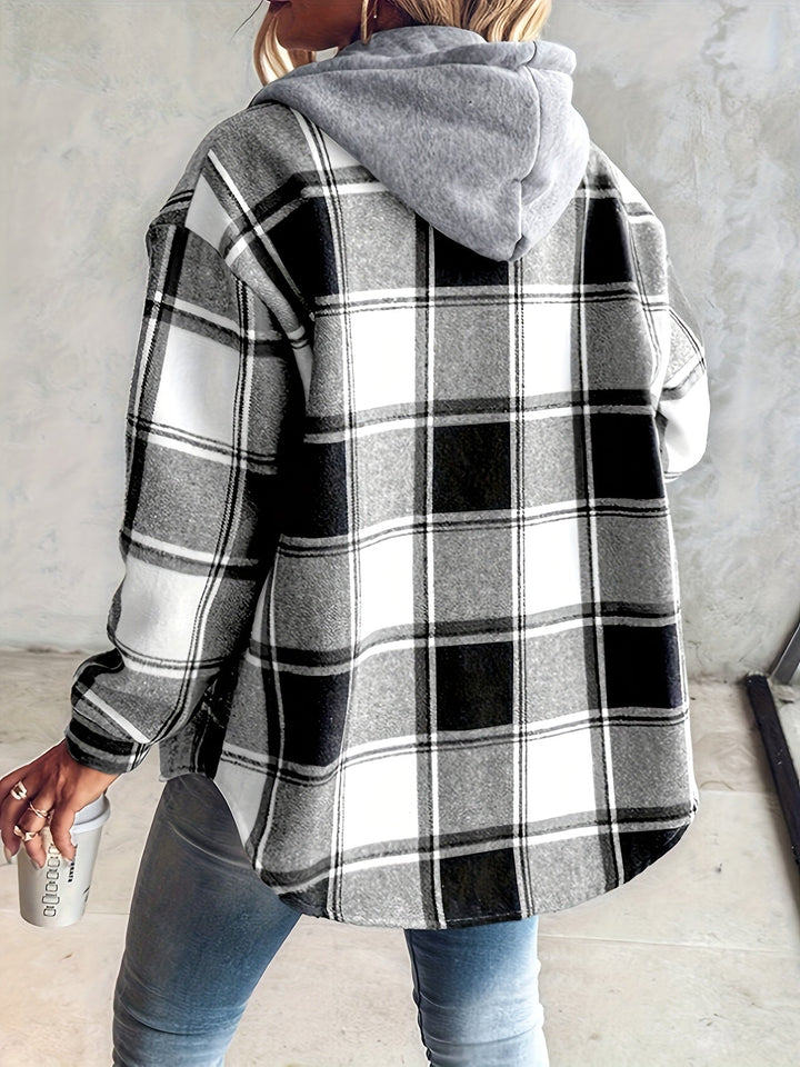 Genevessa - Chaqueta con capucha de tacto suave