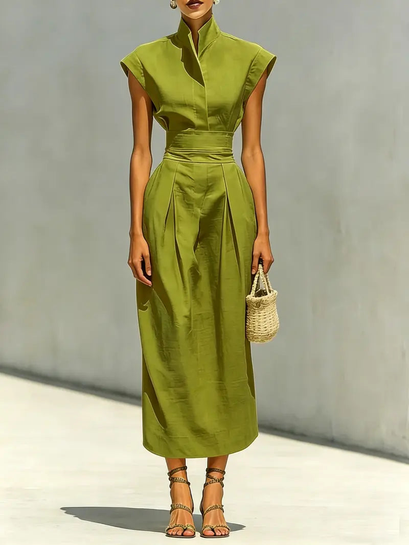 Kiera - Vestido midi estructurado