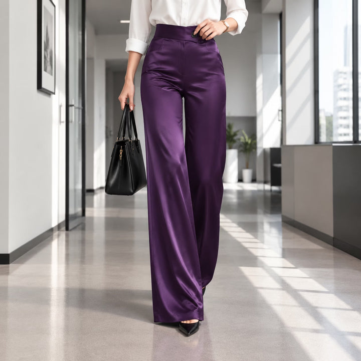 Anouk - Pantalón elegante de tiro alto y pernera ancha