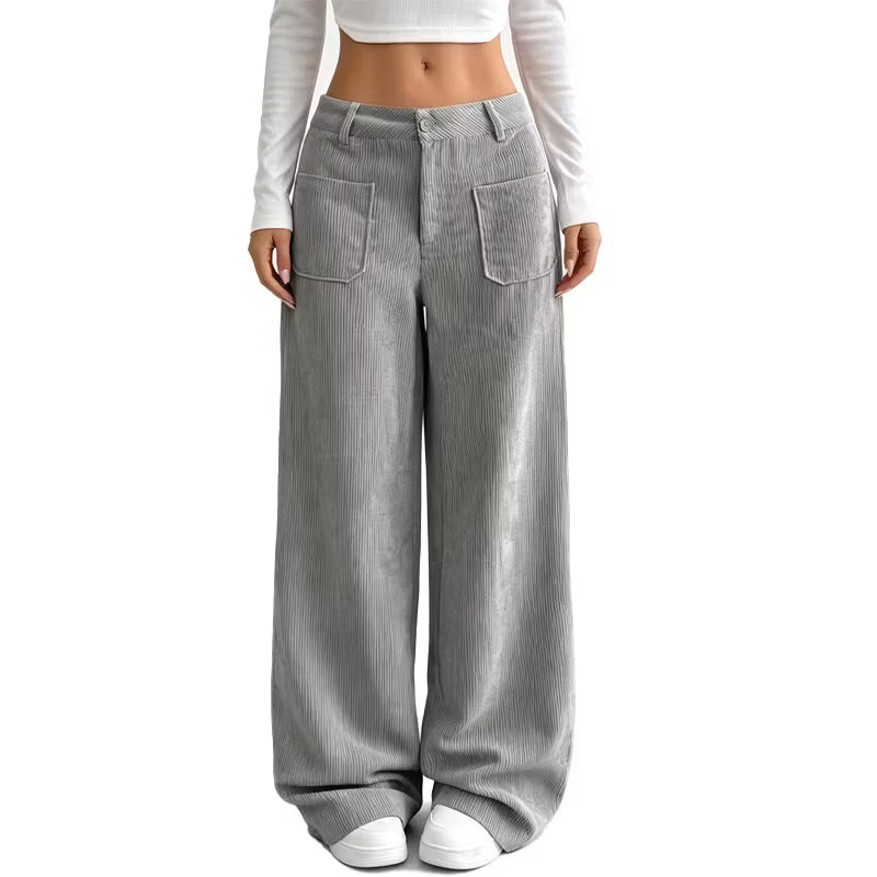 Eithne - Pantalón de pernera ancha de tacto suave