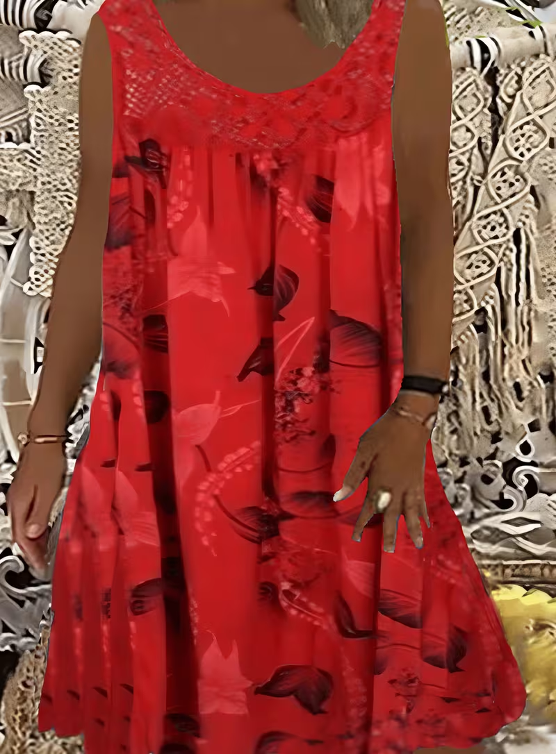 Ariadne - Vestido recto con un elegante estampado floral