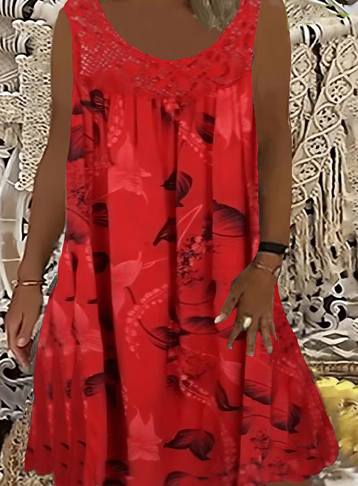 Ariadne - Vestido recto con un elegante estampado floral