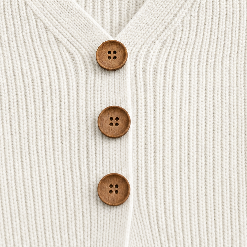 Annelie - Jersey de cuello de pico suave al tacto