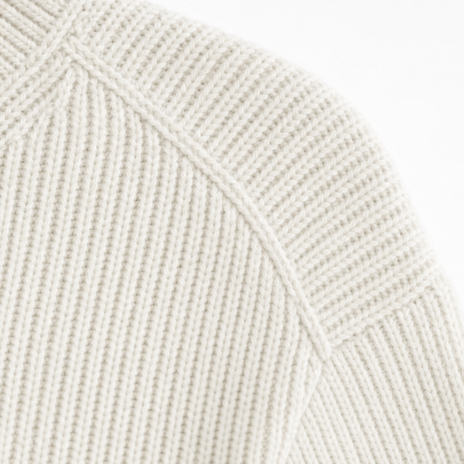 Annelie - Jersey de cuello de pico suave al tacto
